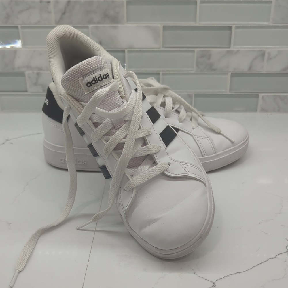 Adidas Classic White and Black Shoes